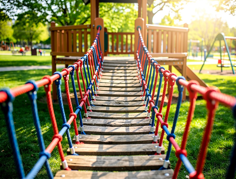 Wackelbrücke Spielplatz TÜV geprüft